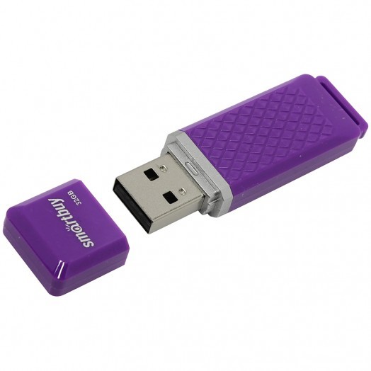 Память Smart Buy "Quartz"  16GB, USB 2.0 Flash Drive, фиолетовый