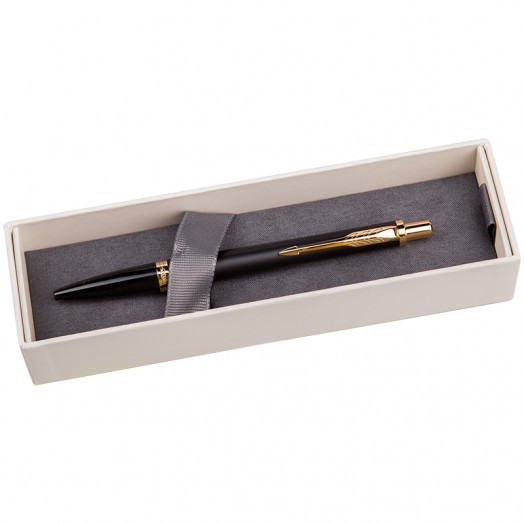 Ручка шариковая Parker "Urban Muted Black GT" синяя, 1,0мм, кнопочн., подар. уп.