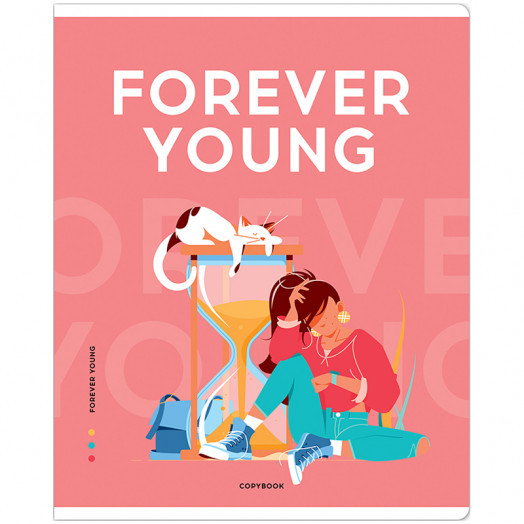 Тетрадь 40л., А5, клетка ArtSpace "Стиль. Forever young", эконом