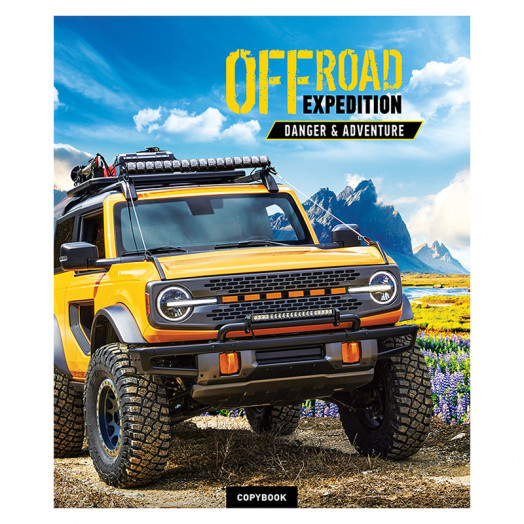 Тетрадь 48л., А5, клетка ArtSpace "Авто. Offroad expedition", суперэконом