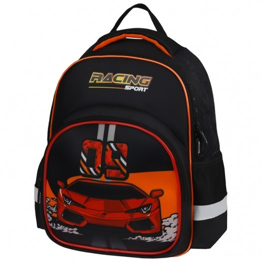 Рюкзак Berlingo Kids "Racing sport" 36*27*12см, 1 отделение, 2 кармана, эргономичная спинка, LED кан