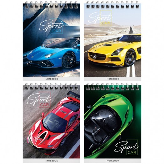 Блокнот А6 40л. на гребне ArtSpace "Гонки. Sport cars"