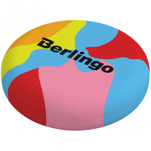 Ластик Berlingo "Color Block", круглый, термопластичная резина, 36*36*11мм