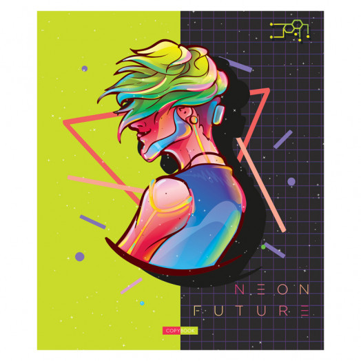 Тетрадь 96л., А5, клетка ArtSpace "Рисунки. Neon future"