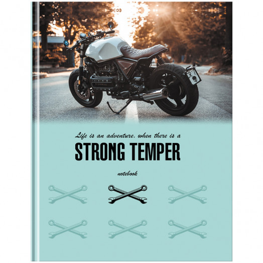 Бизнес-блокнот А5, 80л., BG "Strong temper", глянцевая ламинация