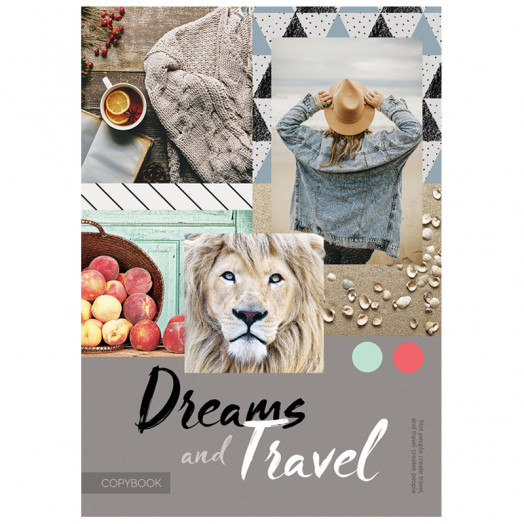 Тетрадь 80л., А4, клетка ArtSpace "Стиль. Dreams and travel", ВД-лак