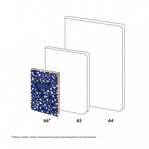 Записная книжка А6 80л. ЛАЙТ, кожзам, Greenwich Line "Vision. Italia Terrazzo", тон. блок, зол. срез