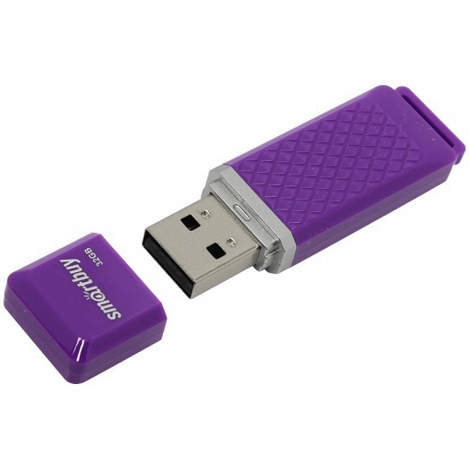 Память Smart Buy "Quartz"   8GB, USB 2.0 Flash Drive, фиолетовый