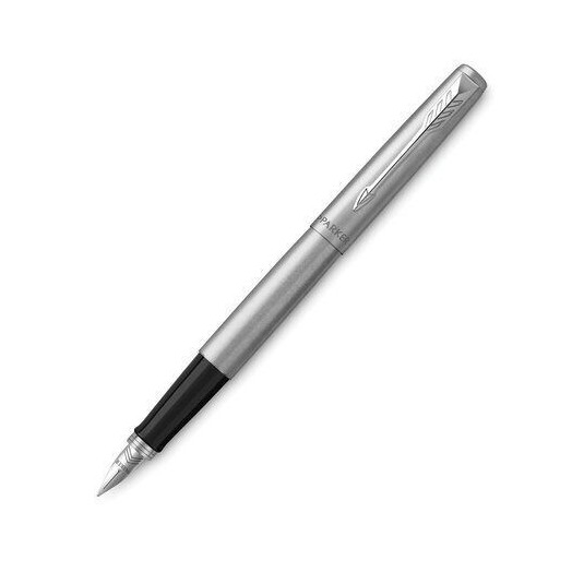 Ручка перьевая Parker "Jotter Stainless Steel CT" 1,0мм, подар. уп.