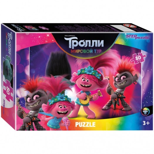 Пазл   80 эл. Step Puzzle "DreamWorks. Trolls 2", ассорти