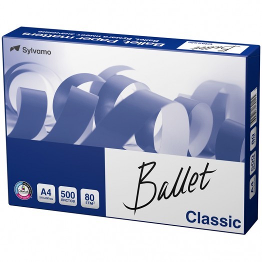 Бумага Ballet "Classic" А4, 80г/м2, 500л., 153%