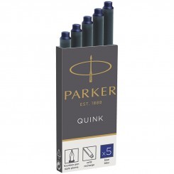 Картриджи чернильные Parker "Cartridge Quink" синие, 5шт., картонная коробка