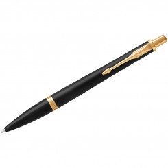 Ручка шариковая Parker "Urban Muted Black GT" синяя, 1,0мм, кнопочн., подар. уп.