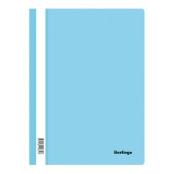 Папка-скоросшиватель пластик. Berlingo, А4, 180мкм, аквамарин с прозр. верхом