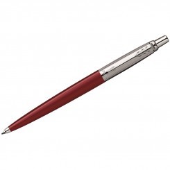 Ручка шариковая Parker "Jotter Red Chrome" синяя, 1,0мм, кнопочн., подар. уп.