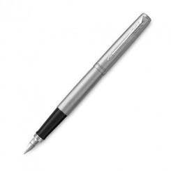 Ручка перьевая Parker "Jotter Stainless Steel CT" 1,0мм, подар. уп.