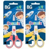 Ножницы детские BG "Cosmic", 13см, ассорти, европодвес